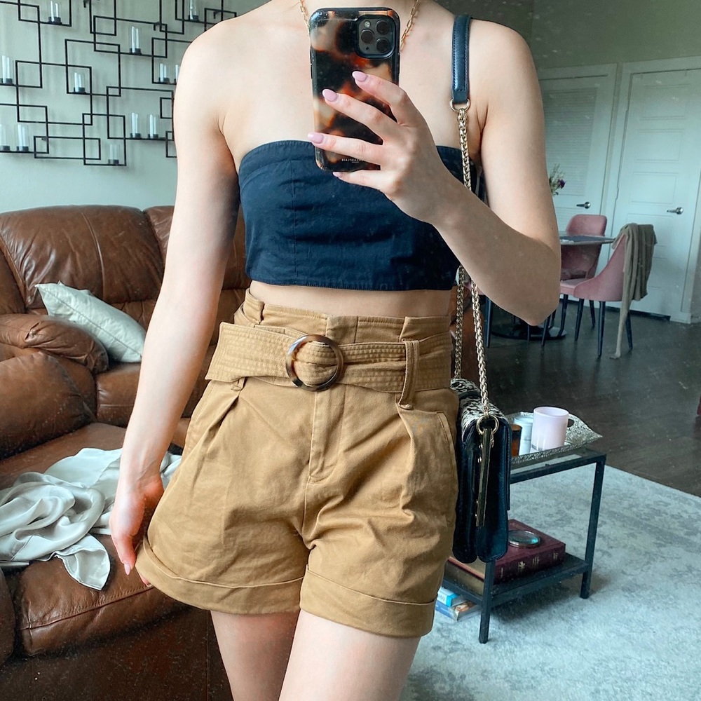 FREE PEOPLE BACK COTTON TIE BANDEAU TOP XS/SM - Picture 2 of 8